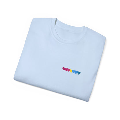 Pansexual Unisex Tee, Rainbow Pride Shirt, Cute Graphic T-Shirt, Summer Festival Wear, Gift for Friends