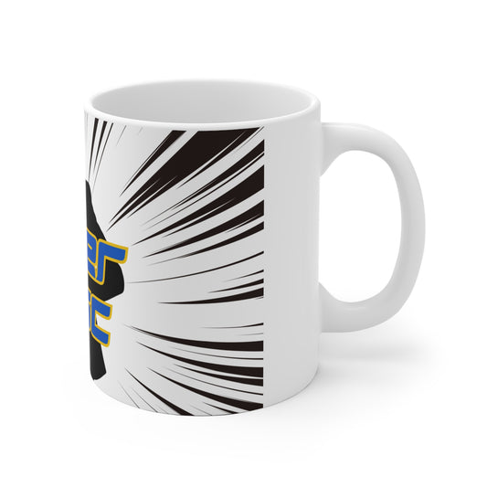Super Vintage Comic Style Ceramic Mug, Coffee Cup, Gift for Comic Lovers, Tea Mug, Unique Kitchen Decor