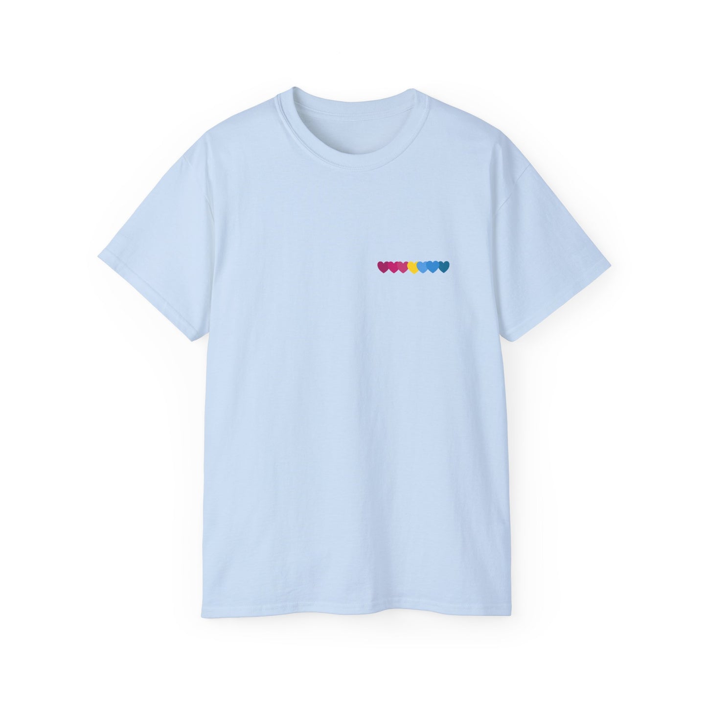 Pansexual Unisex Tee, Rainbow Pride Shirt, Cute Graphic T-Shirt, Summer Festival Wear, Gift for Friends