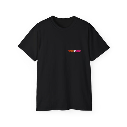 Lesbian Tee, Casual Love T-Shirt, Unisex Cotton Top, Perfect for Gifts, Everyday Wear, Valentine's Day, Anniversary