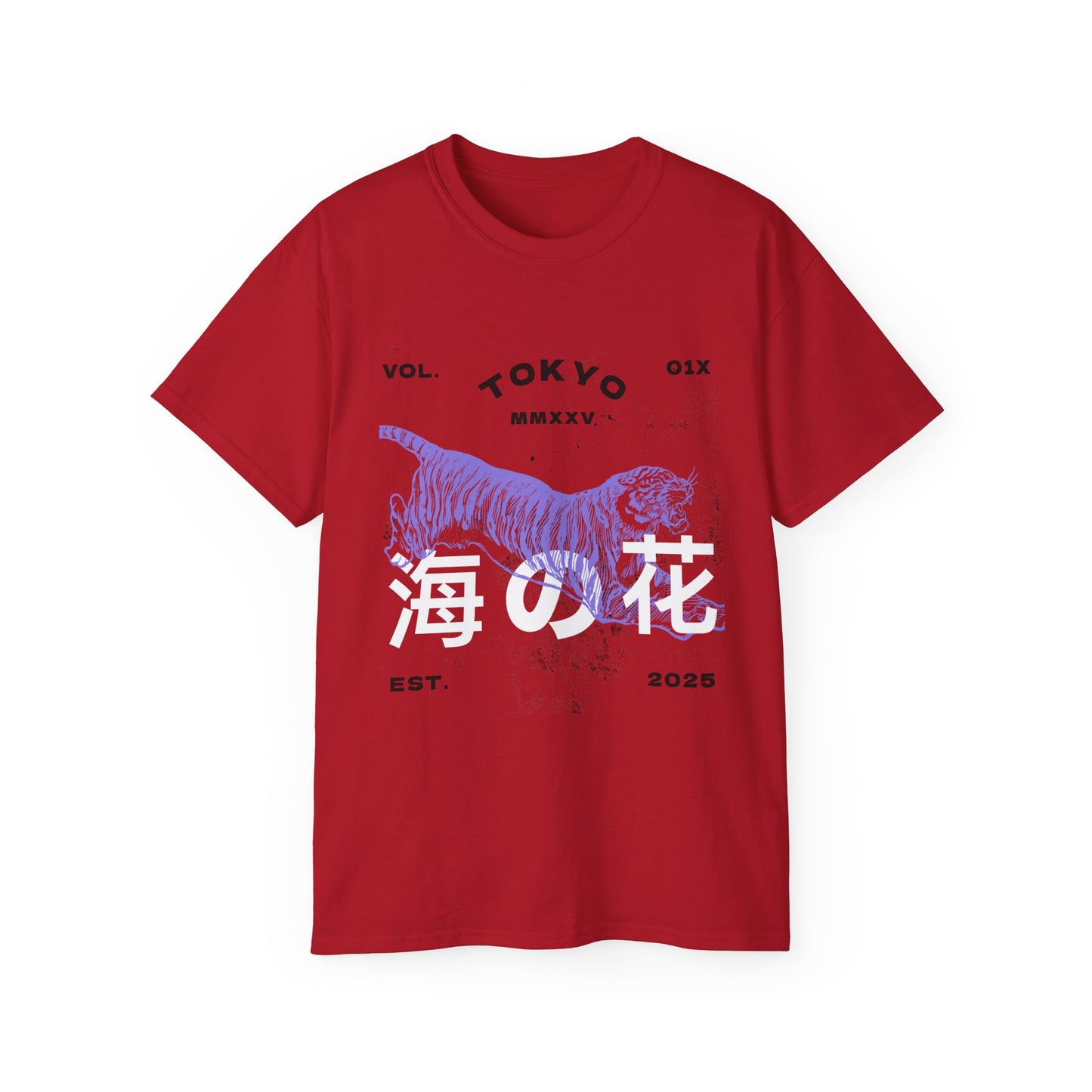 Tokyo Tiger Unisex Ultra Cotton Tee, Casual Graphic Tee, Streetwear Shirt, Unique Gift for Animal Lovers, Stylish Everyday Wear