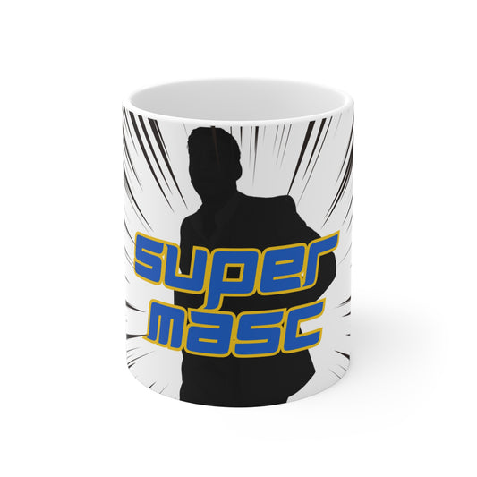 Super Vintage Comic Style Ceramic Mug, Coffee Cup, Gift for Comic Lovers, Tea Mug, Unique Kitchen Decor