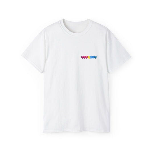 Pansexual Unisex Tee, Rainbow Pride Shirt, Cute Graphic T-Shirt, Summer Festival Wear, Gift for Friends
