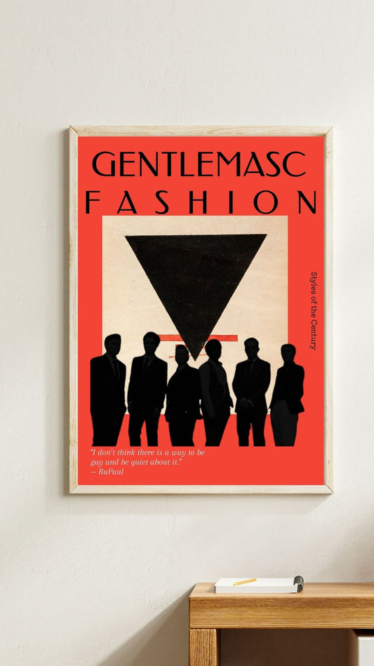 Stylish Fine Art Poster - Gentlemasc Fashion Wall Decor, Minimalist Art Print, Living Room Artwork, Unique Gift for Fashion Lovers, [...]