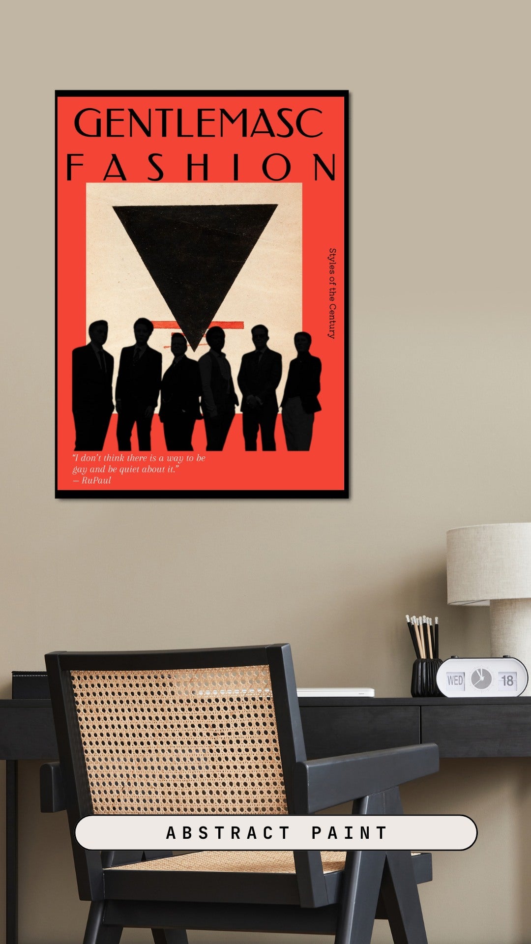 Stylish Fine Art Poster - Gentlemasc Fashion Wall Decor, Minimalist Art Print, Living Room Artwork, Unique Gift for Fashion Lovers, [...]