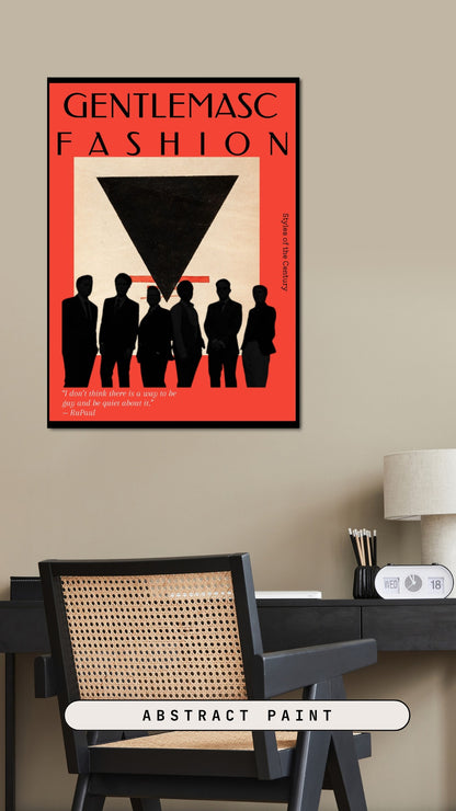 Stylish Fine Art Poster - Gentlemasc Fashion Wall Decor, Minimalist Art Print, Living Room Artwork, Unique Gift for Fashion Lovers, [...]