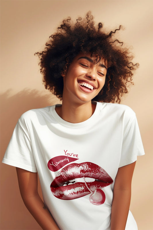 Sassy Graphic Tee - You're Yummy Design, Cute Casual Wear, Gift for Her, Fun Statement Shirt, Trendy Outfits, Everyday Style
