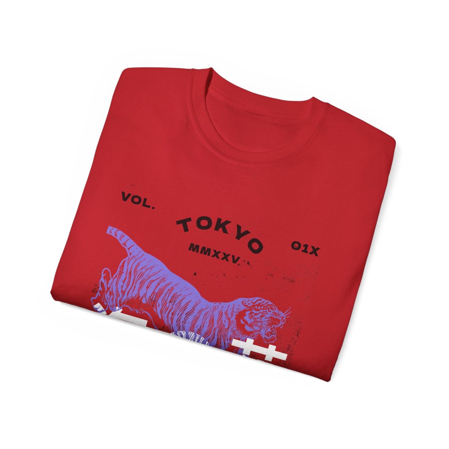 Tokyo Tiger Unisex Ultra Cotton Tee, Casual Graphic Tee, Streetwear Shirt, Unique Gift for Animal Lovers, Stylish Everyday Wear