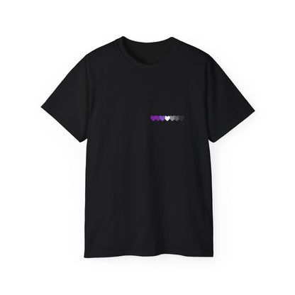 Cute Hearts Unisex Ultra Cotton Tee, Casual Graphic Shirt, LGBTQ+ Pride Wear, Gift for Friends, Spring/Summer Fashion
