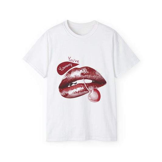 Sassy Graphic Tee - You're Yummy Design, Cute Casual Wear, Gift for Her, Fun Statement Shirt, Trendy Outfits, Everyday Style