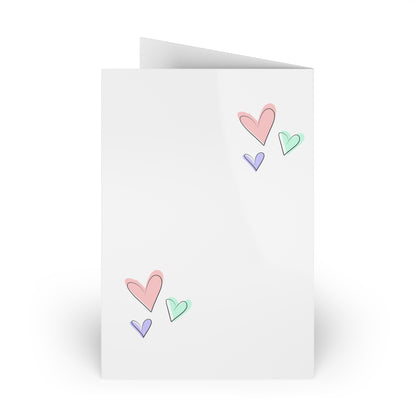 Rainbow Love Greeting Cards, LGBTQ+ Friendship Cards, Affirmation Cards, Birthday Cards, Cute Love Notes, 1 or 10-pcs