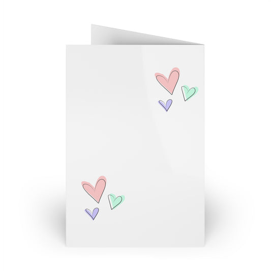 Rainbow Love Greeting Cards, LGBTQ+ Friendship Cards, Affirmation Cards, Birthday Cards, Cute Love Notes, 1 or 10-pcs